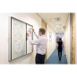 Nobo Bacheca per interni-fondo magnetico 8xA4 anta scorrevole