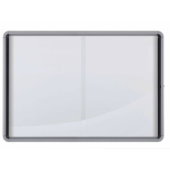 Nobo Bacheca per interni-fondo magnetico 8xA4 anta scorrevole