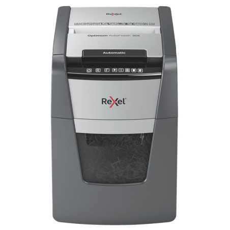 Rexel AutoFeed+ 90X distruggi documenti Triturazione incrociata 55 dB Nero, Grigio