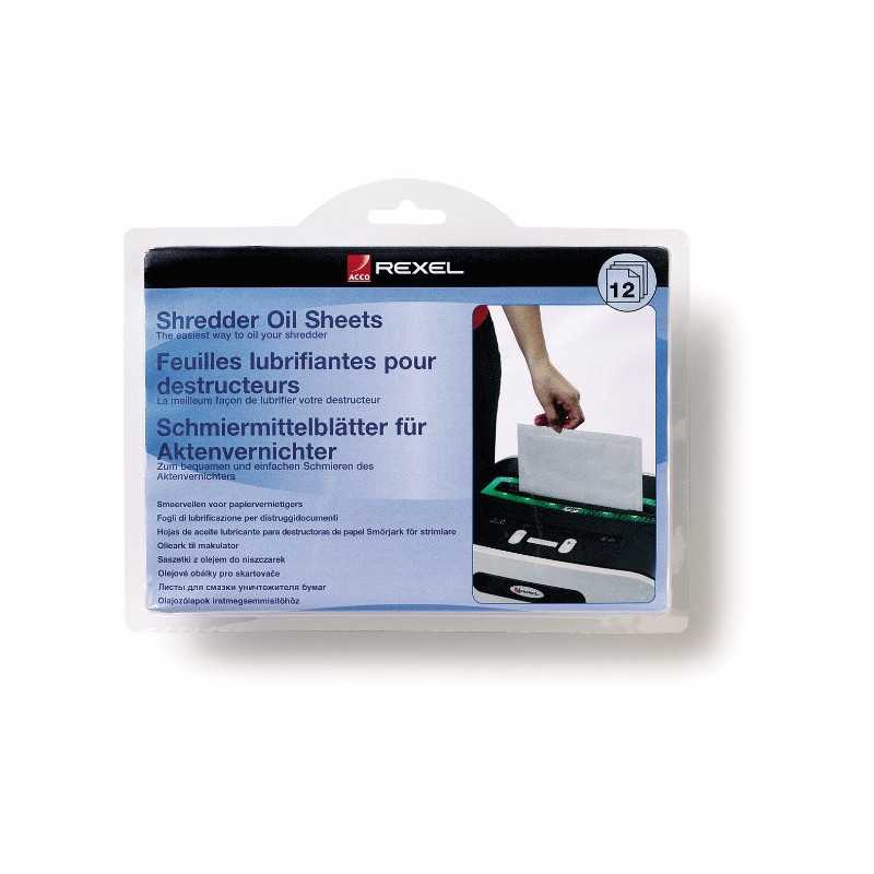 Rexel Fogli lubrificanti per distruggidocumenti (12)