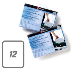 Rexel Fogli lubrificanti per distruggidocumenti (12)