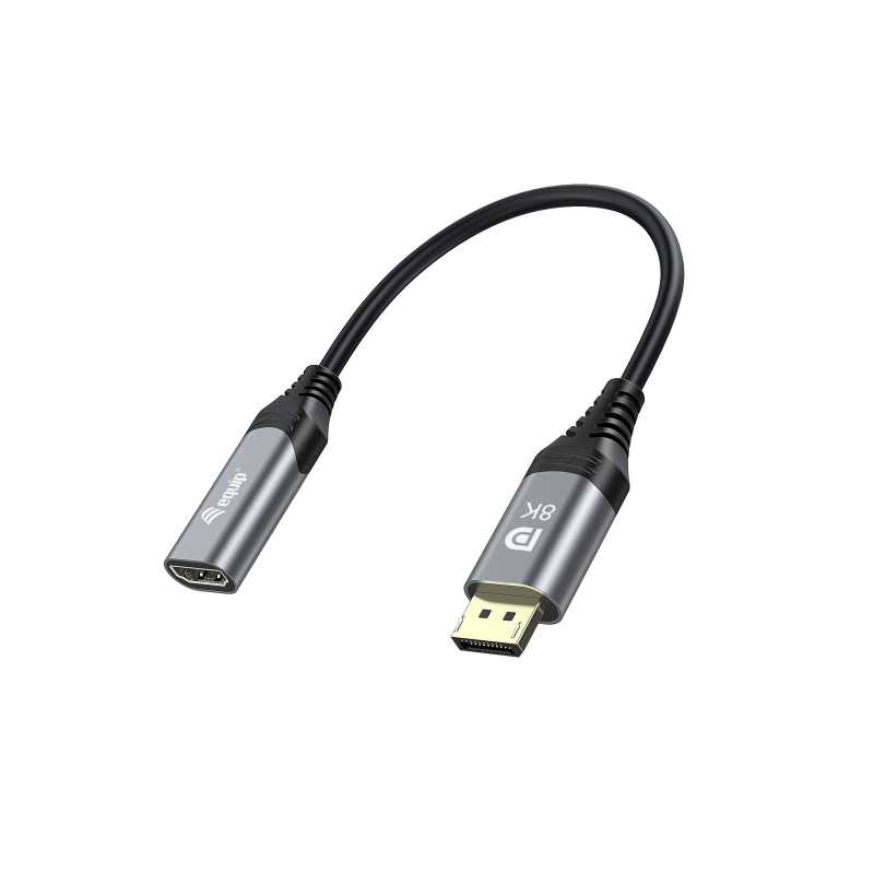 Equip Adattatore da DisplayPort 1.4 a HDMI, 8K/60Hz Equip Adattatore da DisplayPort 1.4 a HDMI, 8K/60Hz