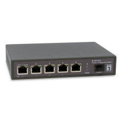 LevelOne GEP-0625 switch di rete Non gestito 2.5G Ethernet (100 1000 2500) Supporto Power over Ethernet (PoE) Nero