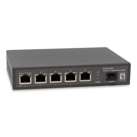 LevelOne GEP-0625 switch di rete Non gestito 2.5G Ethernet (100 1000 2500) Supporto Power over Ethernet (PoE) Nero