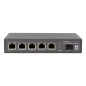 LevelOne GEP-0625 switch di rete Non gestito 2.5G Ethernet (100/1000/2500) Supporto Power over Ethernet (PoE) Nero