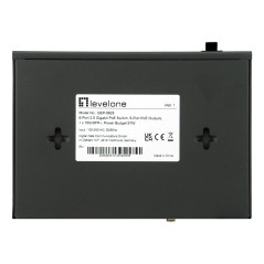 LevelOne GEP-0625 switch di rete Non gestito 2.5G Ethernet (100 1000 2500) Supporto Power over Ethernet (PoE) Nero