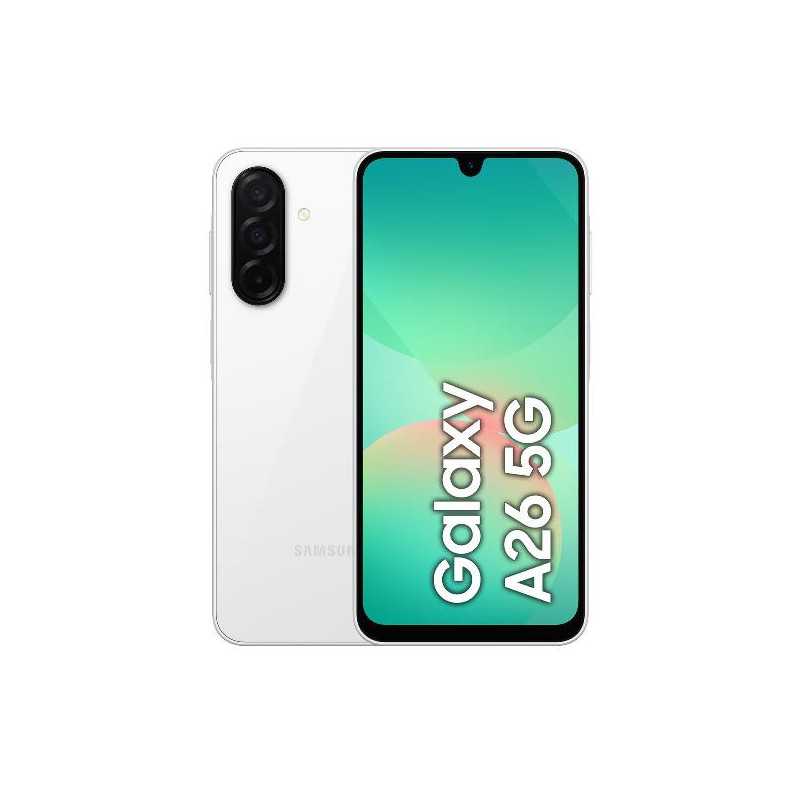 Samsung Galaxy A26 5G SM-A266BZWBEUE, Smartphone con Funzioni intelligenti, Display Super AMOLED 6.7”, 6GB RAM, 128GB, Batteria
