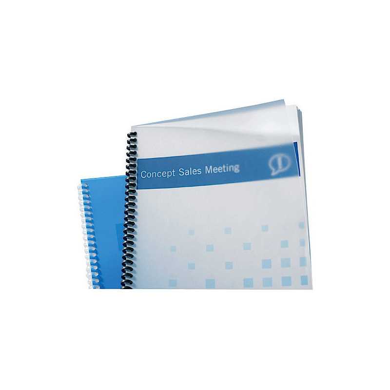 GBC Copertine rilegatura PolyClearView 300 mic A4 ghiaccio (100)