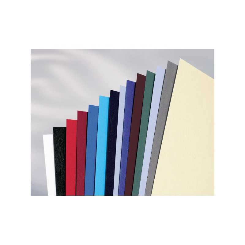 GBC Copertine rilegatura LeatherGrain 250 gsm blu royal (100)