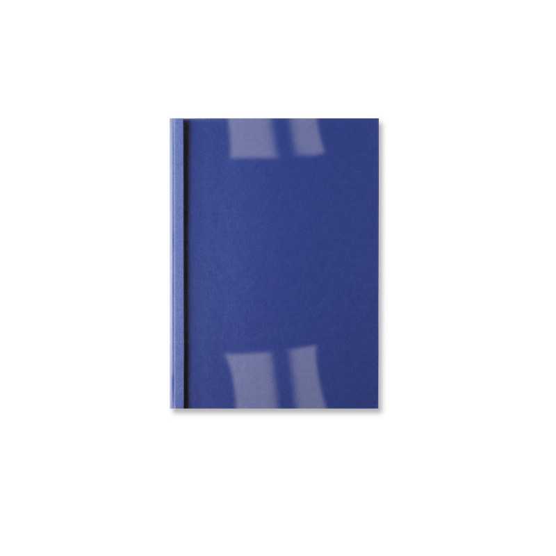 GBC Copertine rilegatura termica LeatherGrain 3mm blu royal(100)
