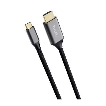 25630 Trust adattatore per inversione del genere dei cavi USB-C HDMI Nero, Argento