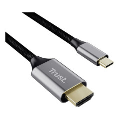 Trust 25630 adattatore per inversione del genere dei cavi USB-C HDMI Nero, Argento
