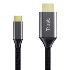 Trust 25630 adattatore per inversione del genere dei cavi USB-C HDMI Nero, Argento