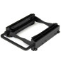 StarTech.com Staffa di montaggio Tool-Less per doppio disco duro SSD/HDD da 2,5" per alloggiamento da 3,5" BRACKET225PT