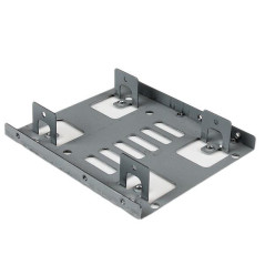 StarTech.com Staffa per doppio HDD da 2,5" a 3,5” per dischi rigidi SATA - Staffa per 2 dischi da 2,5" a 3,5” per mo BRACKET25X2