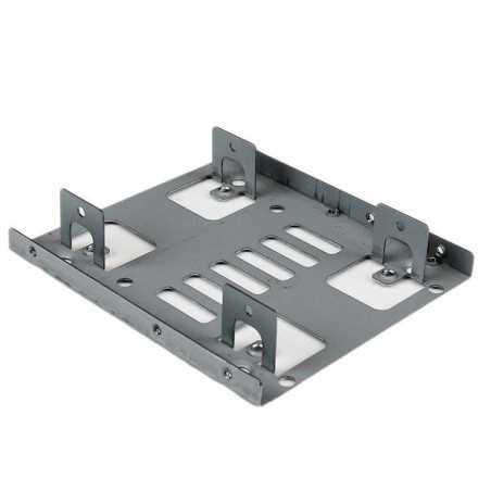 StarTech.com Staffa per doppio HDD da 2,5" a 3,5” per dischi rigidi SATA - Staffa per 2 dischi da 2,5" a 3,5” per mo BRACKET25X2