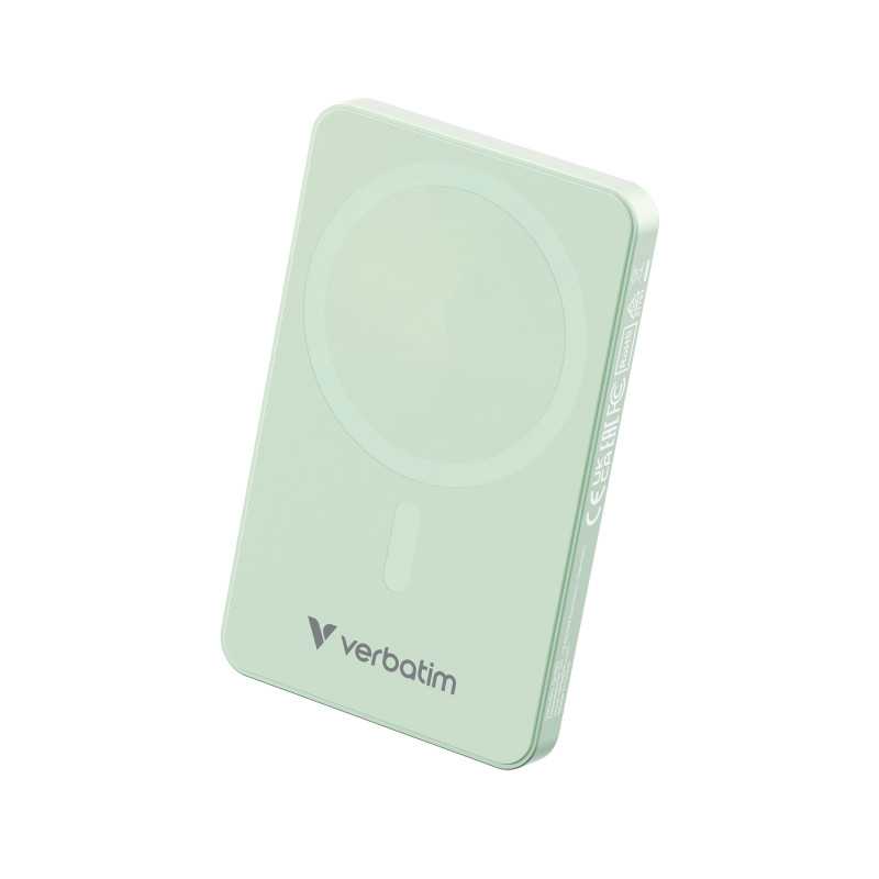 Verbatim Charge 'n' Go Essentials 5000 mAh Carica wireless Verde Verbatim Charge 'n' Go Essentials 5000 mAh Carica wireless Verde