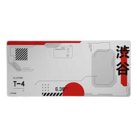 Trust GXT 759 XXL Tappetino per mouse per gioco da computer Nero, Grigio, Rosso, Bianco 25717