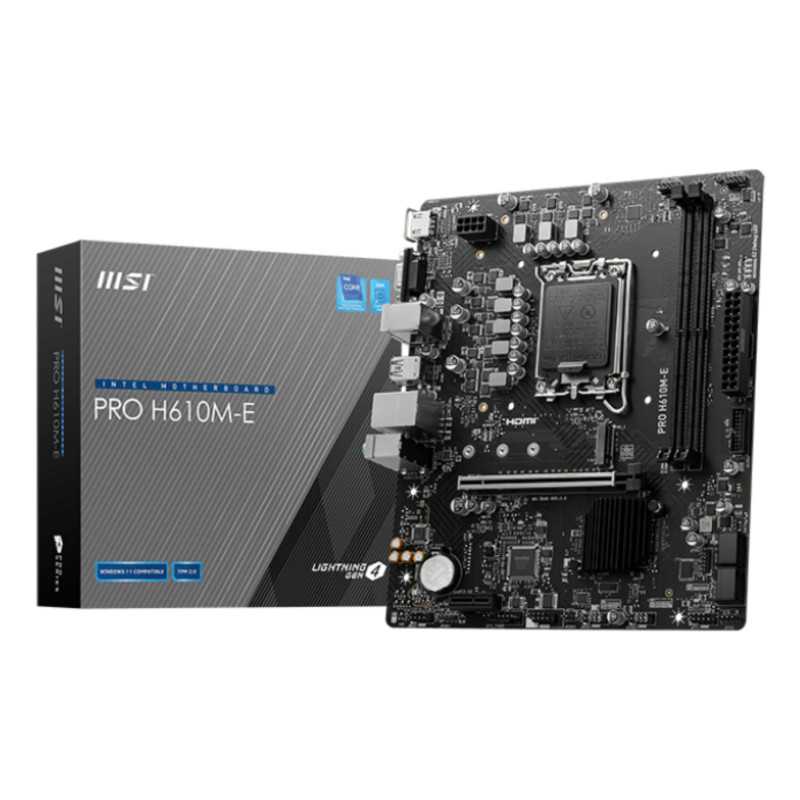 MSI PRO H610M-E scheda madre Intel H610 LGA 1700 micro ATX