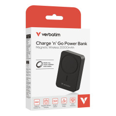Verbatim Charge 'n' Go Essentials 20000 mAh Carica wireless Nero