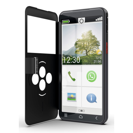 Emporia emporiaSMART.7lite 13,8 cm (5.45") SIM singola Android 15 4G USB tipo-C 6 GB 128 GB 3500 mAh Nero