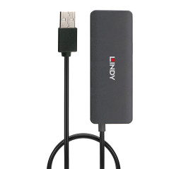 Lindy 42986 hub di interfaccia USB 2.0 480 Mbit/s Nero