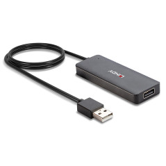 Lindy 42986 hub di interfaccia USB 2.0 480 Mbit s Nero