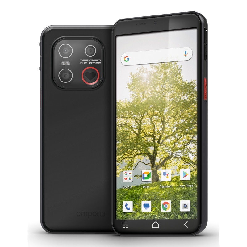 Emporia emporiaSMART.ME7 13,8 cm (5.45") SIM singola Android 15 4G USB tipo-C 6 GB 128 GB 3500 mAh Nero