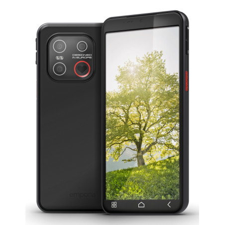 Emporia emporiaSMART.ME7 13,8 cm (5.45") SIM singola Android 15 4G USB tipo-C 6 GB 128 GB 3500 mAh Nero