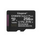Kingston Technology 256GB microSDXC SDCS3/256GB Canvas Select Plus Gen3 150MB/s A1 (Adattatore SD incluso) SDCS3/256GB
