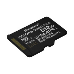 Kingston Technology 512GB micSDXC Canvas Select Plus Gen3 150R A1 (Adattatore SD non incluso)
