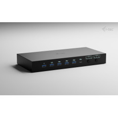 i-tec USB-C KVM Dock PRO for Three Hosts, Dual Video, with 2x Power Delivery, max 92W