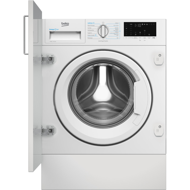 Beko b300 WIT8A4BW: Lavatrice da incasso 8kg, classe A, 1400giri