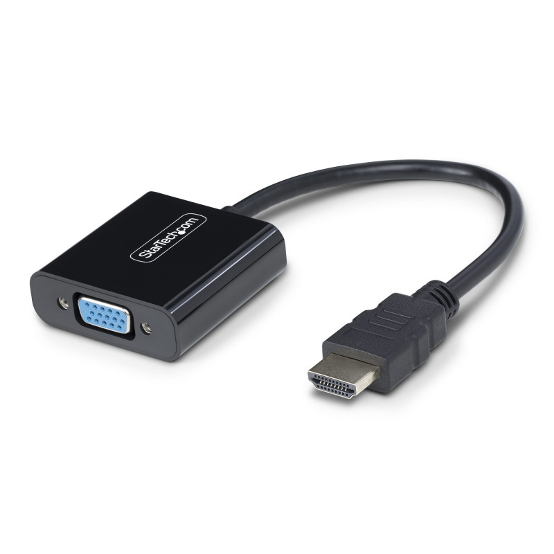 StarTech.com Adattatore HD2VGAE3 HDMI a VGA, Convertitore Video Attivo 1920x1080 (1080p) per Notebook/Desktop. Da Sorgente HDMI