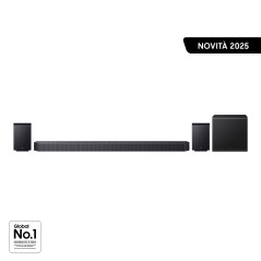 Samsung Soundbar HW-Q930F ZF, Audio 9.1.4 canali, Wireless Dolby Atmos, 2025