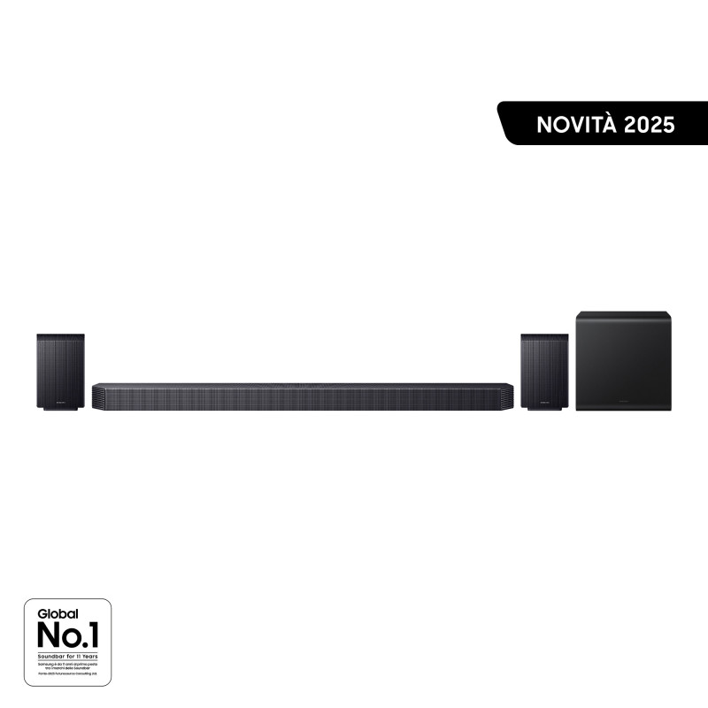 Samsung Soundbar HW-Q930F/ZF, Audio 9.1.4 canali, Wireless Dolby Atmos, 2025