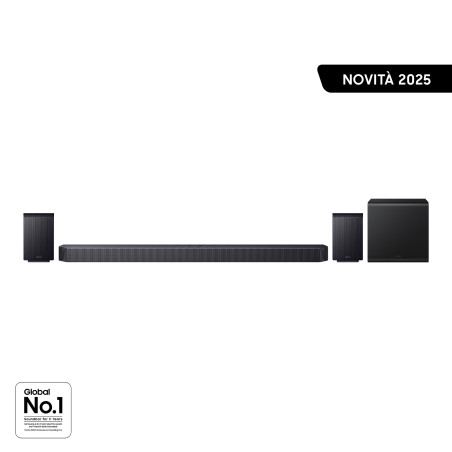 Samsung Soundbar HW-Q930F ZF, Audio 9.1.4 canali, Wireless Dolby Atmos, 2025