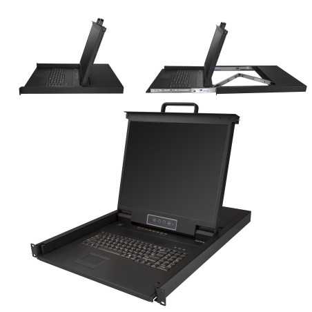 StarTech.com Console KVM per armadio Rack a 8 porte VGA con schermo LCD - 19" - 1U RKCONS1908K