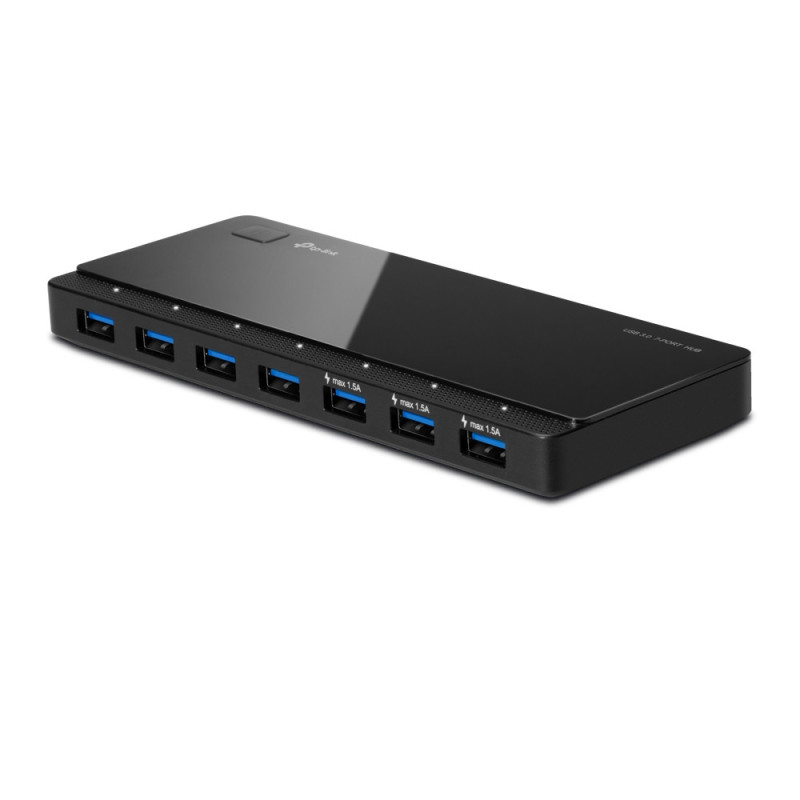 TP-Link UH700 hub di interfaccia USB 3.2 Gen 1 (3.1 Gen 1) Micro-B 5000 Mbit/s Nero TP-Link UH700 hub di interfaccia USB 3.2 Gen 1 (3.1 Gen 1) Micro-B 5000 Mbit/s Nero
