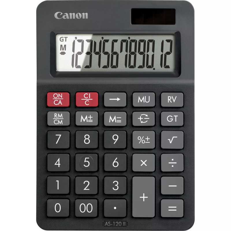 Canon AS-120 II calcolatrice Desktop Calcolatrice con display Nero Canon AS-120 II calcolatrice Desktop Calcolatrice con display Nero