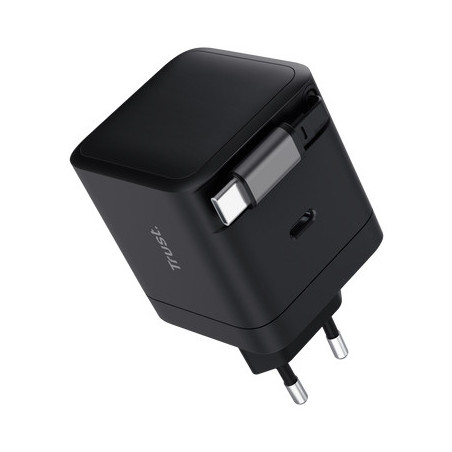 Trust 25805 Maxo Caricabatteria retrattile USB-C PD da 65 W