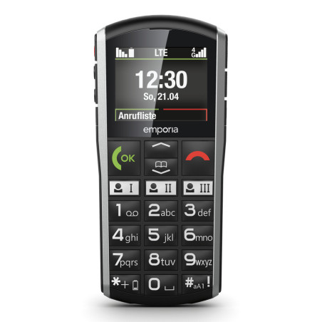 Emporia SIMPLICITY-LTE 5,08 cm (2") 90 g Nero, Argento Telefono di livello base