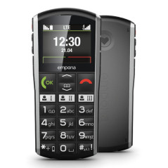 Emporia SIMPLICITY-LTE 5,08 cm (2") 90 g Nero, Argento Telefono di livello base