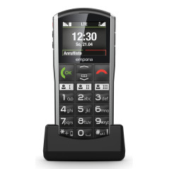 Emporia SIMPLICITY-LTE 5,08 cm (2") 90 g Nero, Argento Telefono di livello base