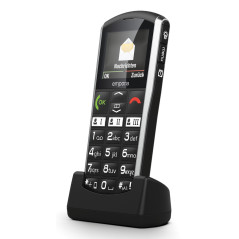 Emporia SIMPLICITY-LTE 5,08 cm (2") 90 g Nero, Argento Telefono di livello base