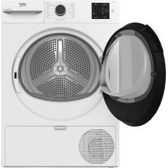 Beko BMTAM93EB 9kg, Classe D, linea estetica NX, Display digitale, colore bianco, oblò nero