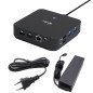 i-tec USB-C DP Dual HDMI Docking Station with Power Delivery 100 W + Universal Charger 100W