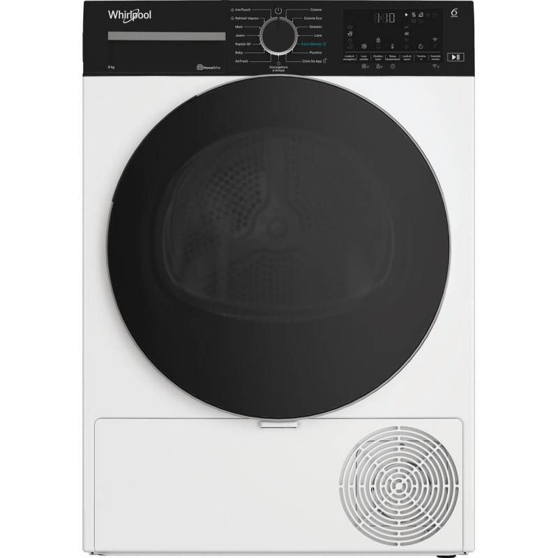 Whirlpool C WD 84M WBS IT, Capacità 8kg, classe C, colore White, Display digitale XL, Wi-Fi, IronTouch