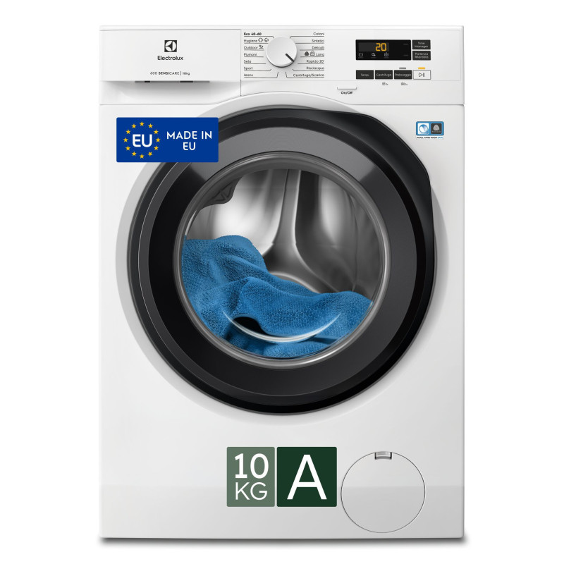 Electrolux EW6F110G lavatrice Caricamento frontale 10 kg 1400 Giri/min Bianco Electrolux EW6F110G lavatrice Caricamento frontale 10 kg 1400 Giri/min Bianco