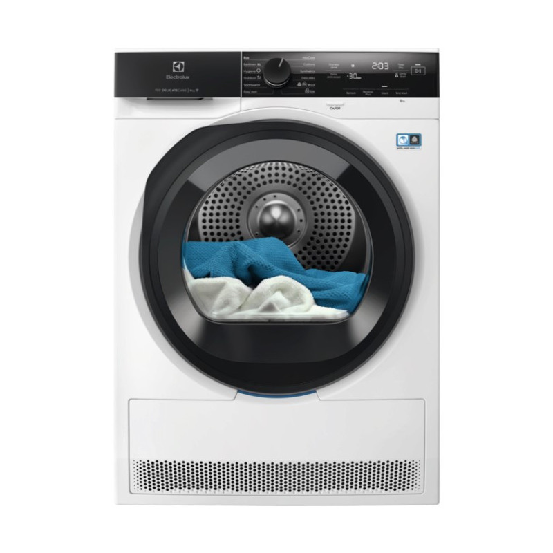 Electrolux EW7H48GY asciugatrice Libera installazione Caricamento frontale 8 kg Nero, Bianco